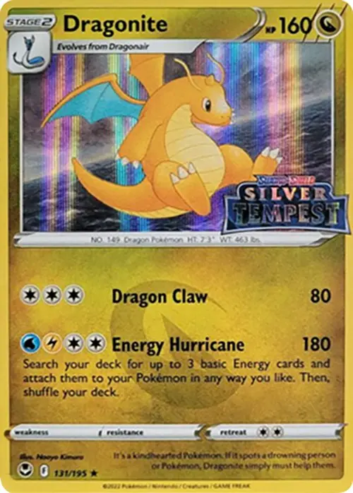 Dragonite (131/195) (Silver Tempest Stamped) [Sword & Shield: Silver Tempest] 1