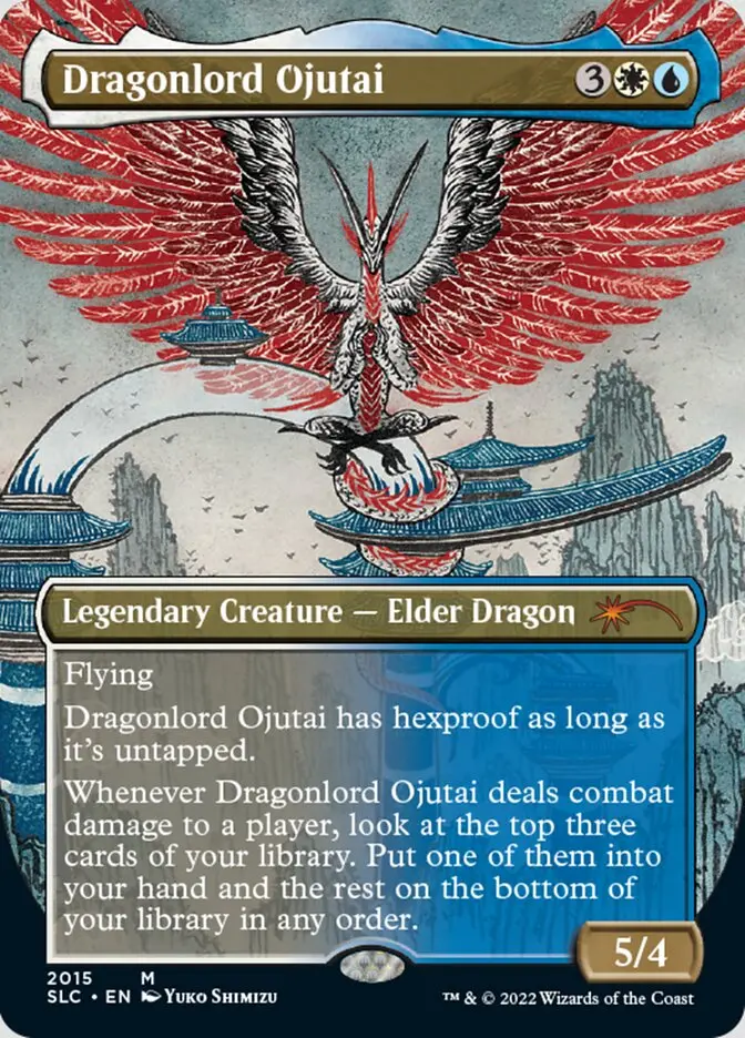 Dragonlord Ojutai (Borderless) [Secret Lair Countdown Kit] 1