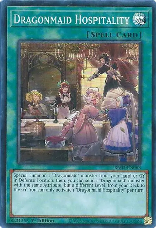 Dragonmaid Hospitality [Ra03-En068] Super Rare 1