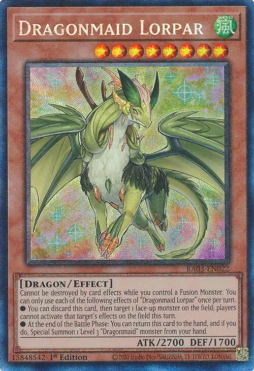 Dragonmaid Lorpar (Cr) [Ra03-En022] Prismatic Collector's Rare 1