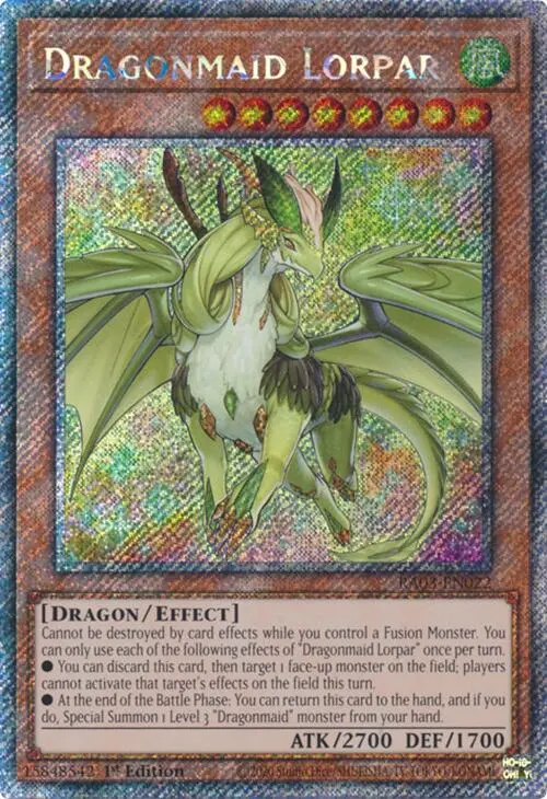 Dragonmaid Lorpar (Platinum Secret Rare) [Ra03-En022] Platinum Secret Rare 1