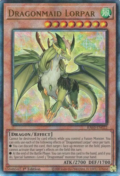 Dragonmaid Lorpar (Utr) [Ra03-En022] Prismatic Ultimate Rare 1