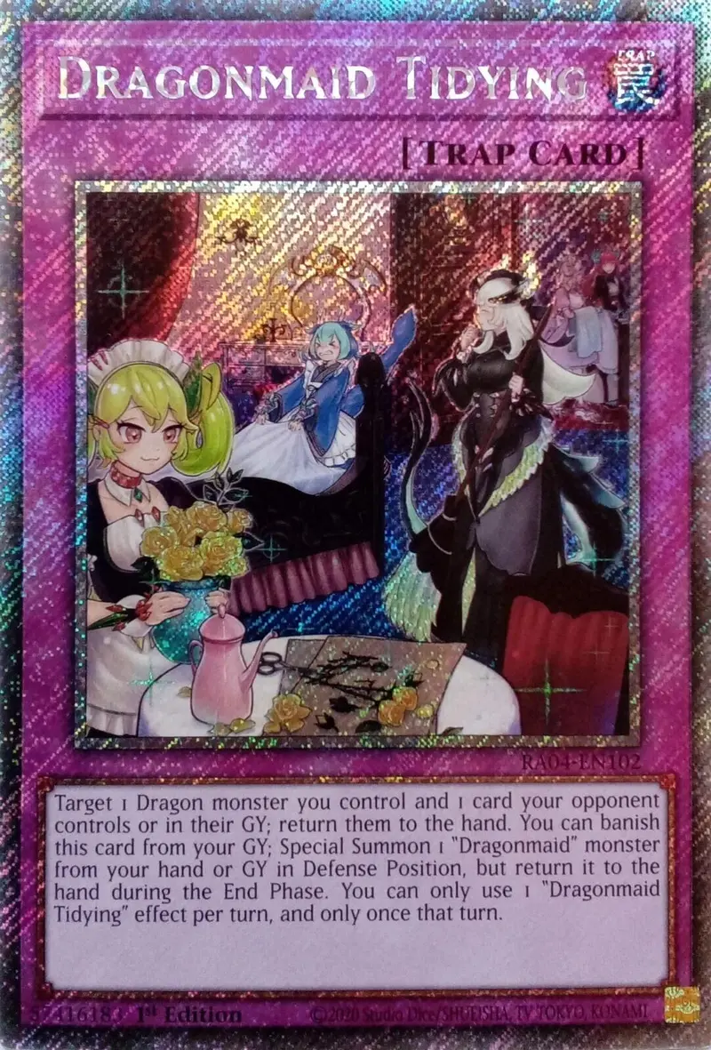 Dragonmaid Tidying [Ra04-En102] Platinum Secret Rare 1