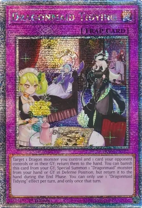 Dragonmaid Tidying [Ra04-En102] Quarter Century Secret Rare 1