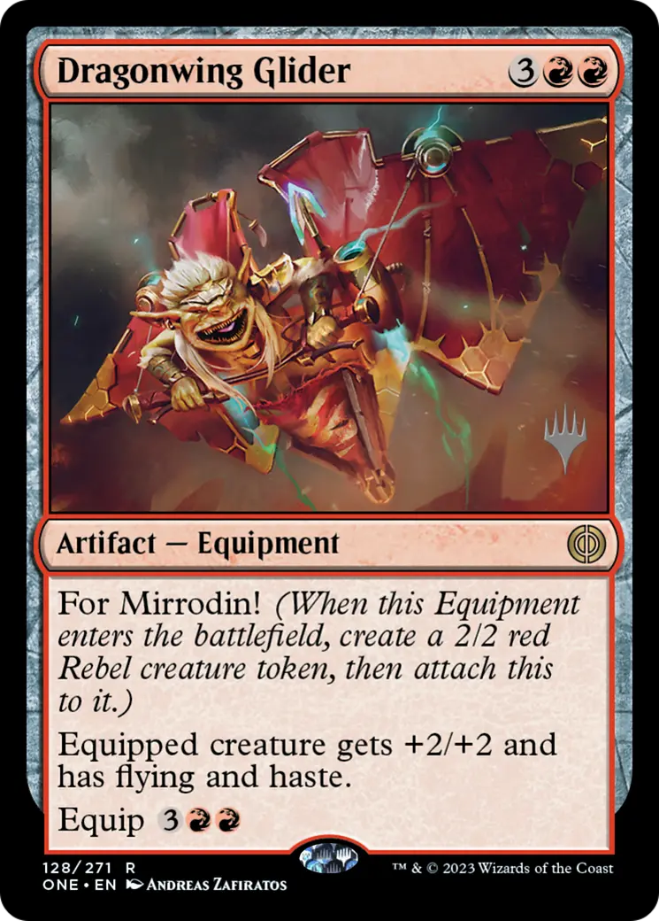 Dragonwing Glider (Promo Pack) [Phyrexia: All Will Be One Promos] 1