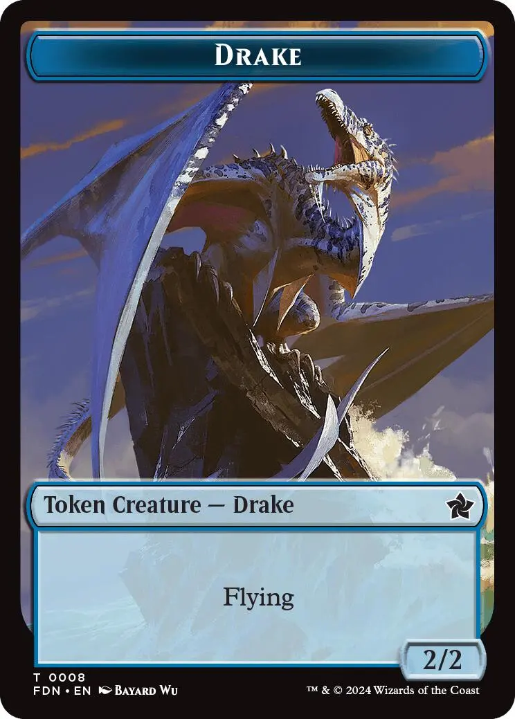 Drake // Goblin Doubled-Sided Token [Foundations Tokens] 1