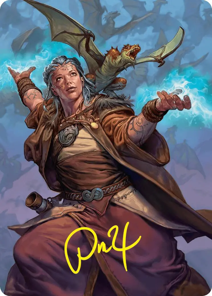 Drake Hatcher 2 Art Card (29/54) (Gold-Stamped Signature) [Foundations Art Series] 1