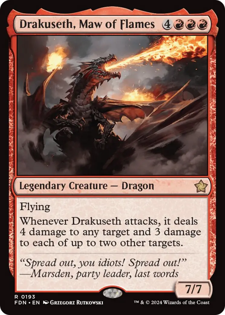 Drakuseth, Maw Of Flames [Foundations] 1