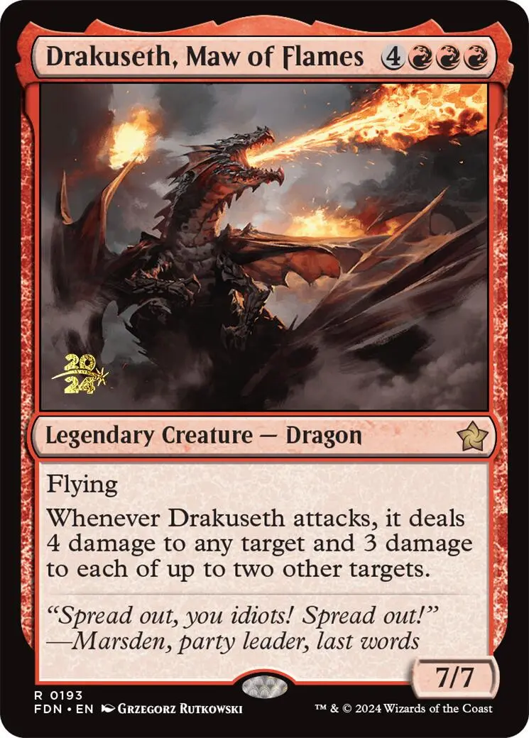Drakuseth, Maw Of Flames [Foundations Prerelease Promos] 1