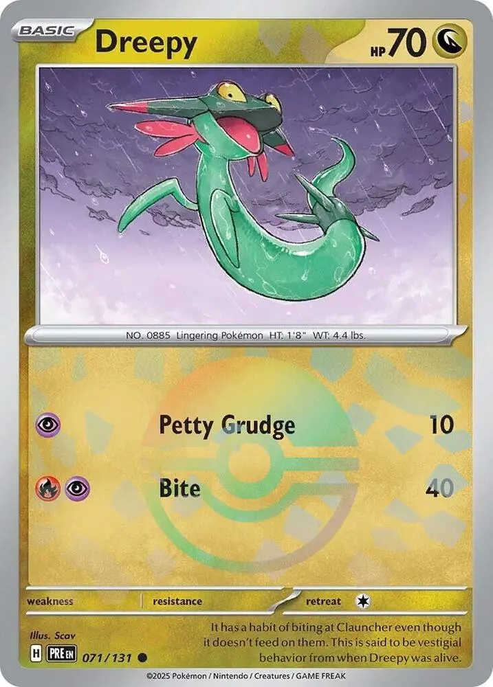 Dreepy (071/131) (Poke Ball Pattern) [Scarlet & Violet: Prismatic Evolutions] 1