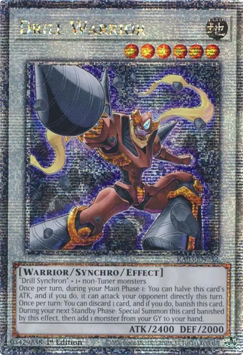 Drill Warrior (Quarter Century Secret Rare) [Ra03-En232] Quarter Century Secret Rare 1