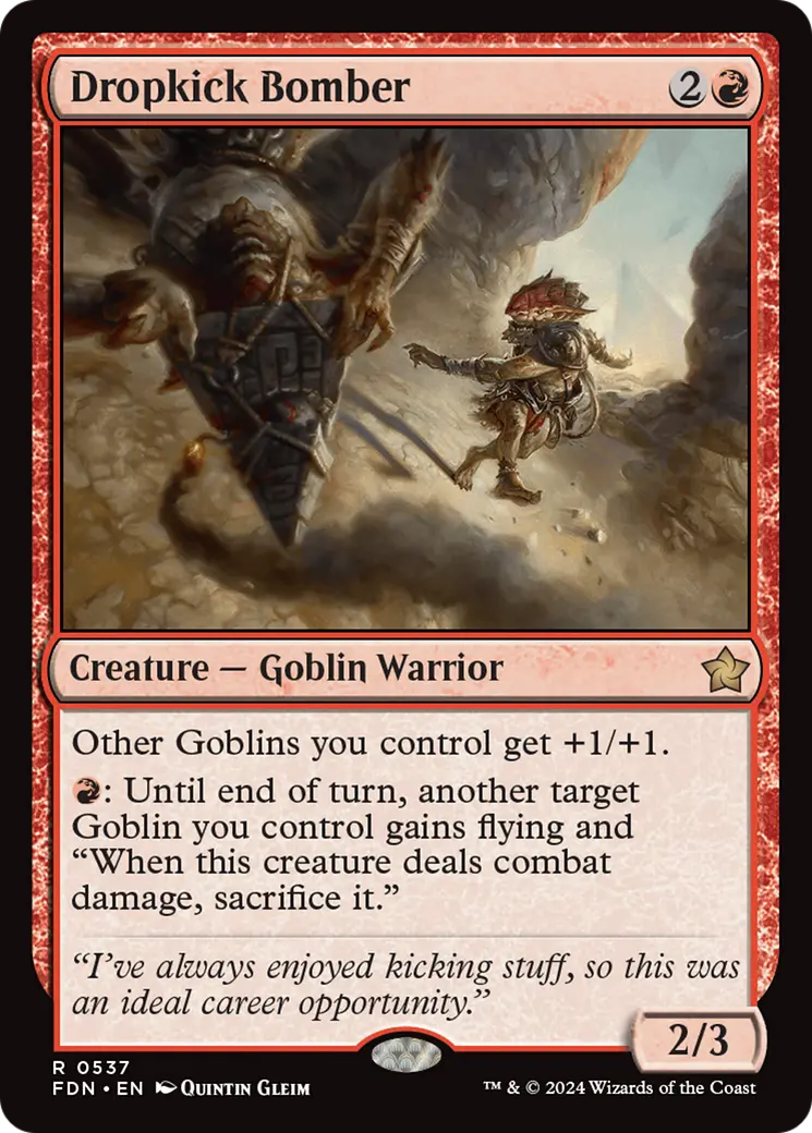 Dropkick Bomber [Foundations] 1