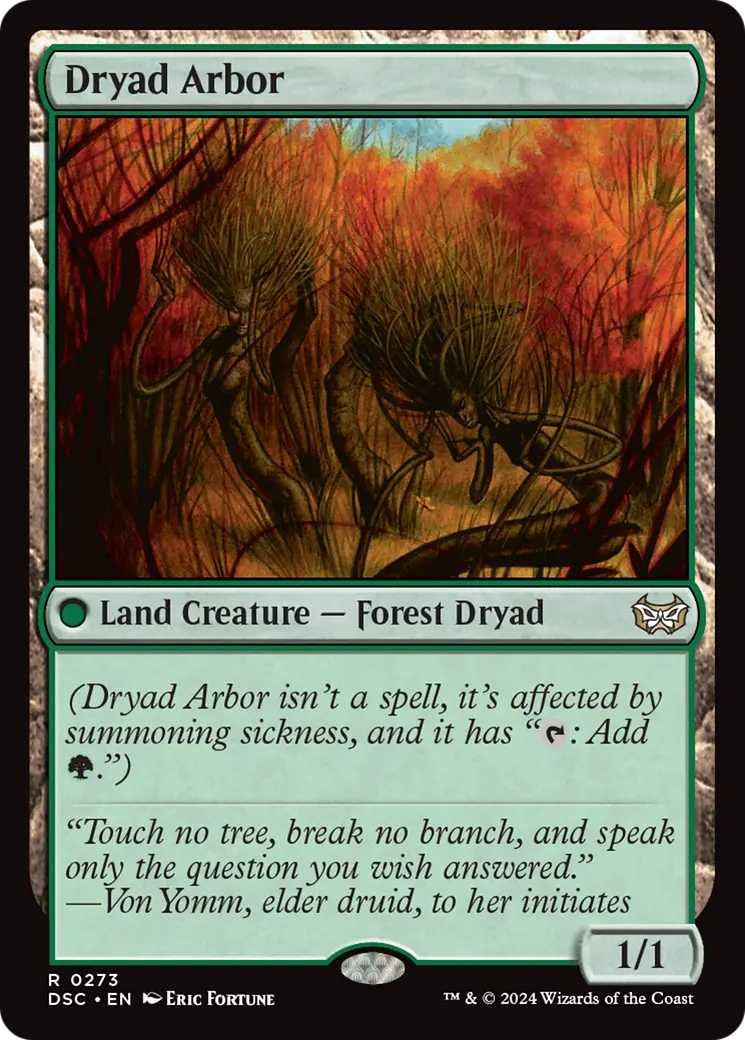 Dryad Arbor [Duskmourn: House Of Horror Commander] 1