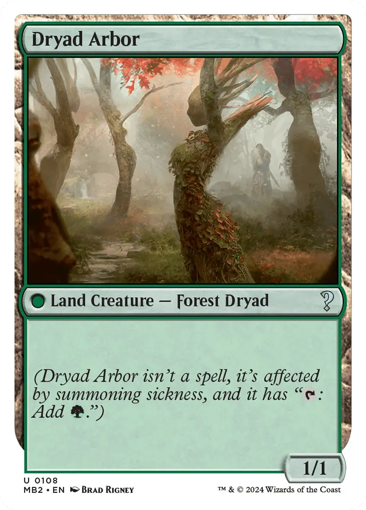Dryad Arbor (White Border) [Mystery Booster 2] 1