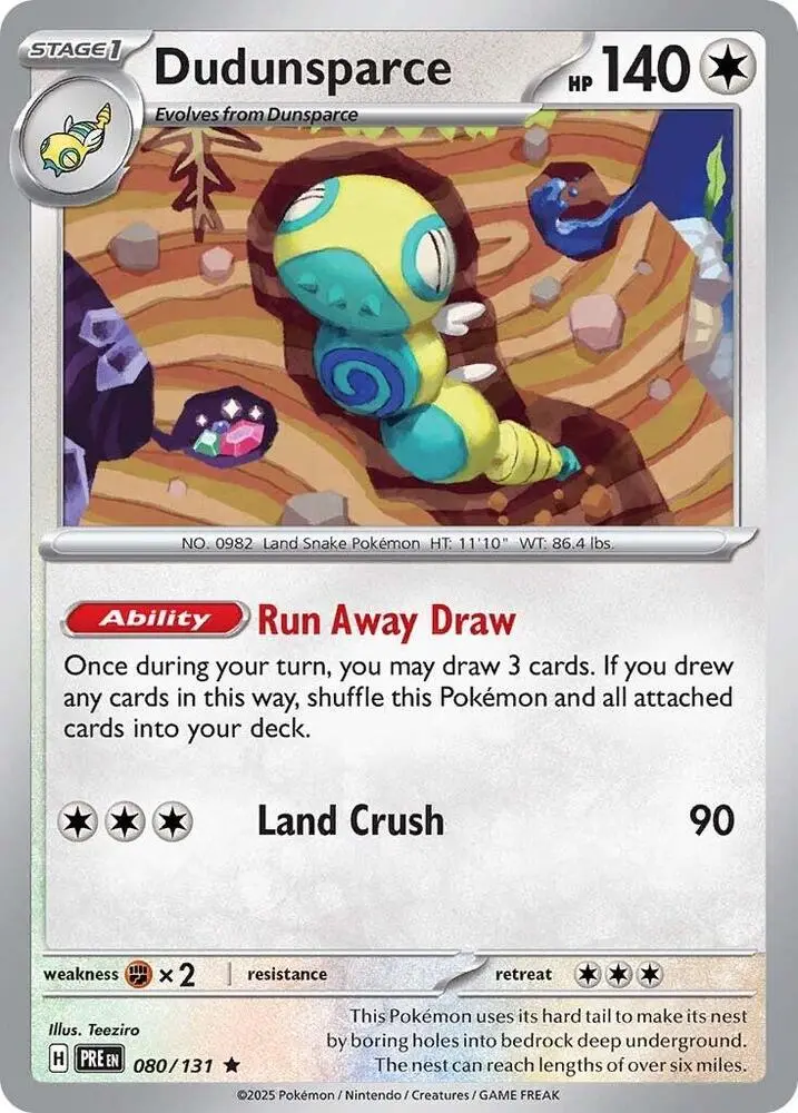 Dudunsparce (080/131) [Scarlet & Violet: Prismatic Evolutions] 1