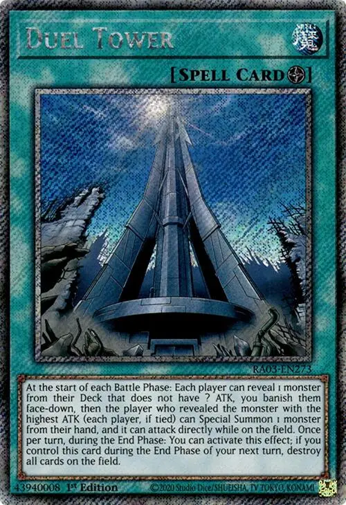 Duel Tower (Platinum Secret Rare) [Ra03-En273] Platinum Secret Rare 1