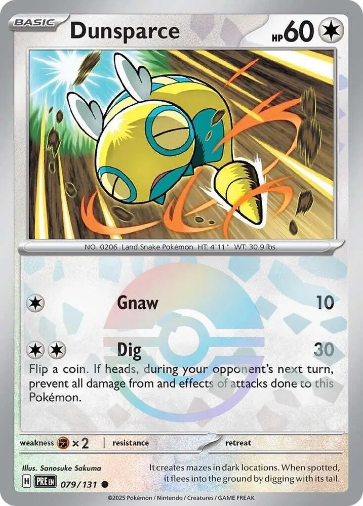 Dunsparce (079/131) (Poke Ball Pattern) [Scarlet & Violet: Prismatic Evolutions] 1