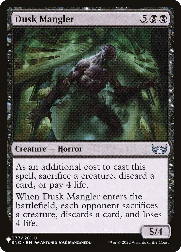 Dusk Mangler [The List] 1