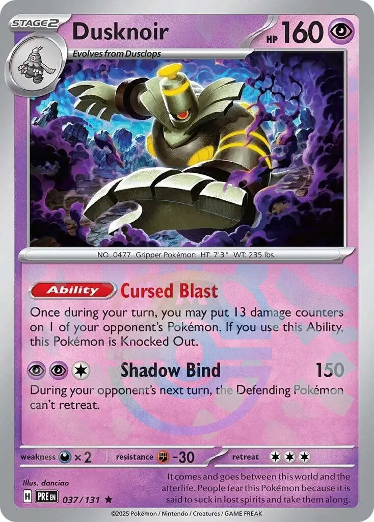 Dusknoir (037/131) (Master Ball Pattern) [Scarlet & Violet: Prismatic Evolutions] 1