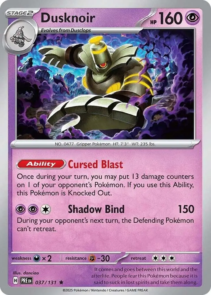 Dusknoir (037/131) [Scarlet & Violet: Prismatic Evolutions] 1