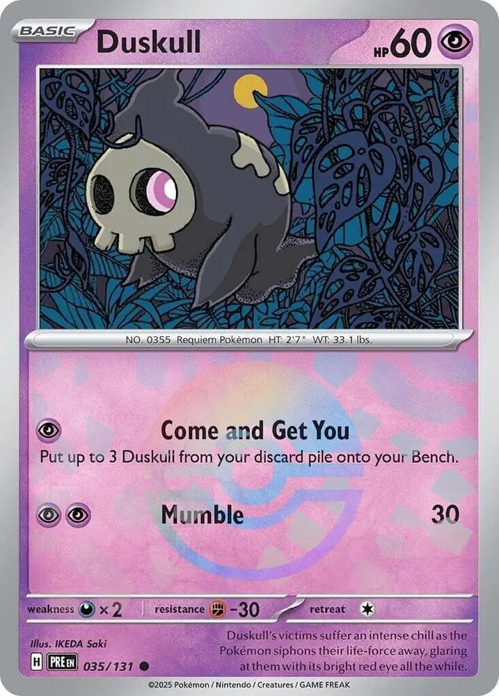 Duskull (035/131) (Poke Ball Pattern) [Scarlet & Violet: Prismatic Evolutions] 1