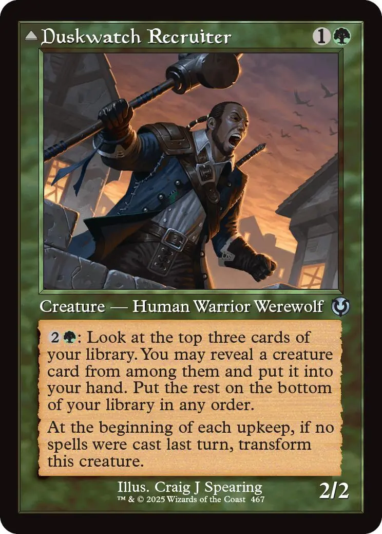 Duskwatch Recruiter // Krallenhorde Howler (Retro Frame) [Innistrad Remastered] 1