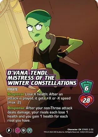 D'vana Tendi, Mistress Of The Winter Constellations - Stk03 2/22 - C - Holofoil 1