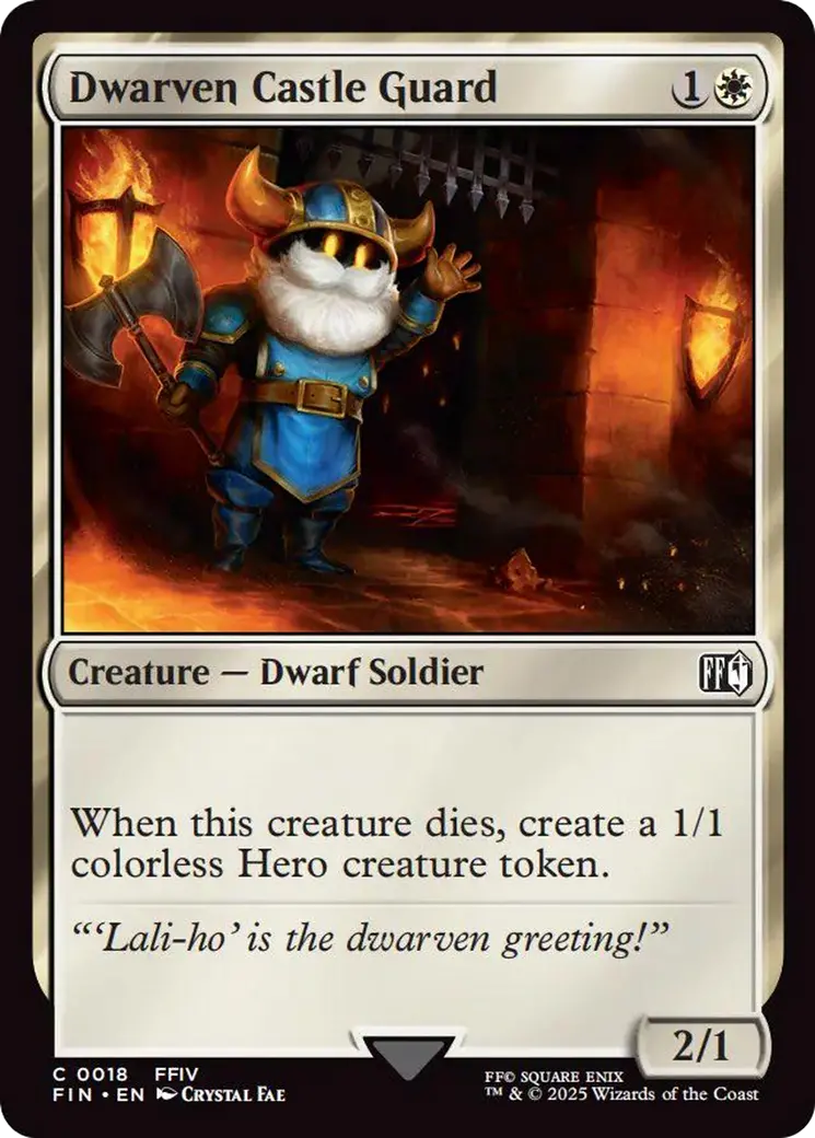 Dwarven Castle Guard [Final Fantasy] 1