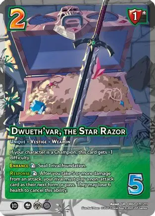 Dwueth'var, Star Razor 1