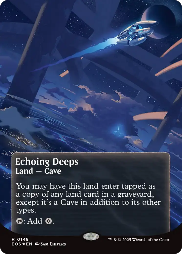 Echoing Deeps (0148) (Borderless) (Galaxy Foil) [Edge Of Eternities: Stellar Sights] 1