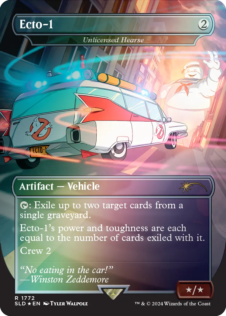 Ecto-1 - Unlicensed Hearse (Rainbow Foil) [Secret Lair Drop Series] 1