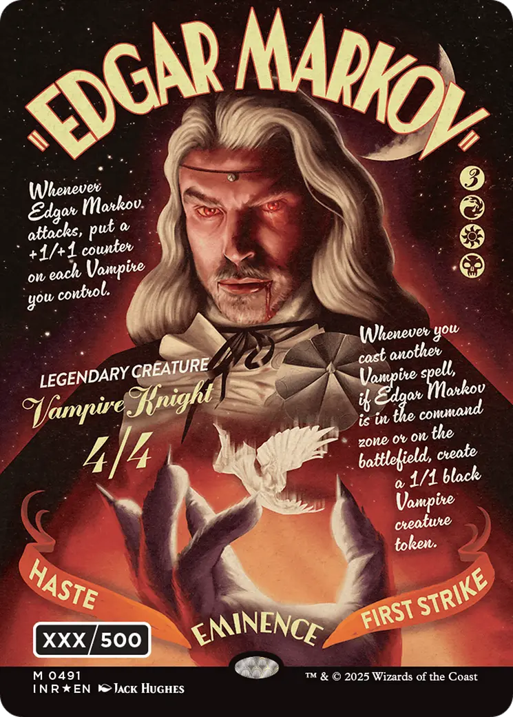Edgar Markov (Showcase) (Serial Numbered) (Double Rainbow Foil) [Innistrad Remastered] 1