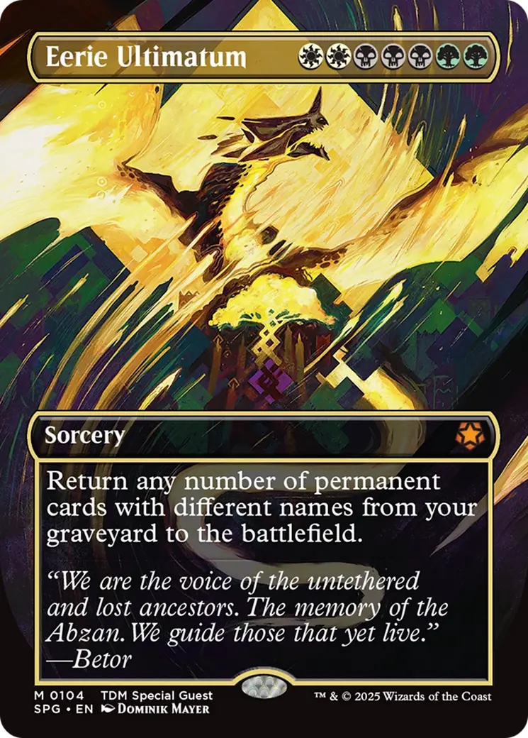 Eerie Ultimatum (Borderless) [Tarkir: Dragonstorm Special Guests] 1