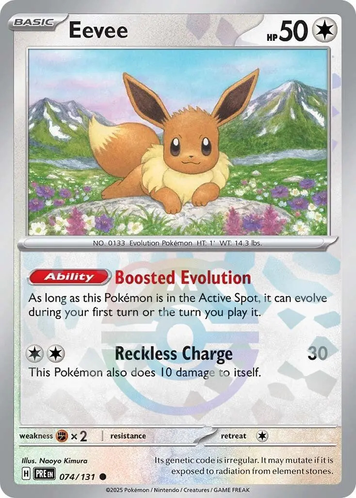 Eevee (074/131) (Master Ball Pattern) [Scarlet & Violet: Prismatic Evolutions] 1