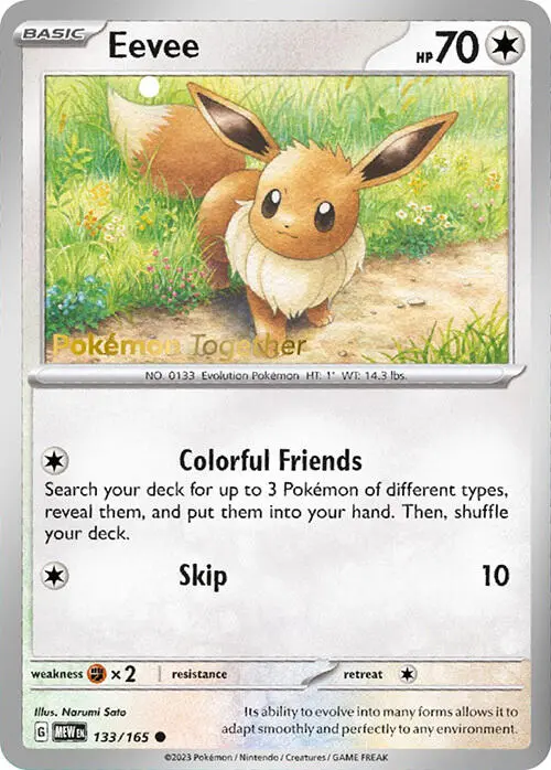 Eevee (133/165) (Pokepost Promo) [Scarlet & Violet 151] 1
