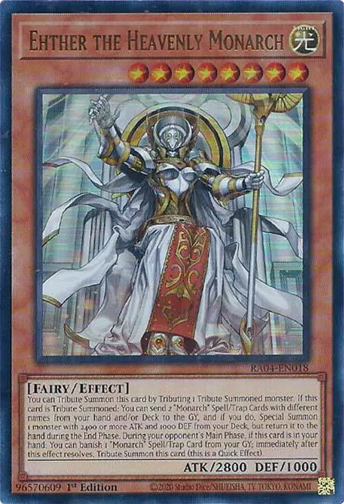 Ehther The Heavenly Monarch [Ra04-En018] Ultra Rare 1