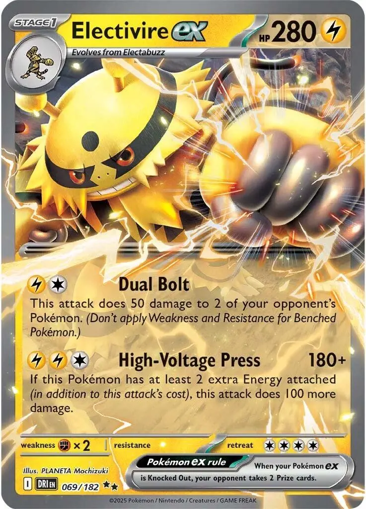 Electivire Ex (069/182) [Scarlet & Violet: Destined Rivals] 1