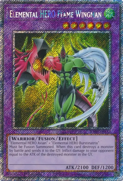 Elemental Hero Flame Wingman (Platinum Secret Rare) [Ra03-En152] Platinum Secret Rare 1