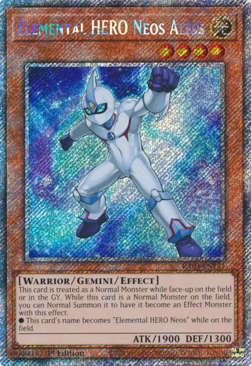 Elemental Hero Neos Alius (Platinum Secret Rare) [Ra03-En184] Platinum Secret Rare 1