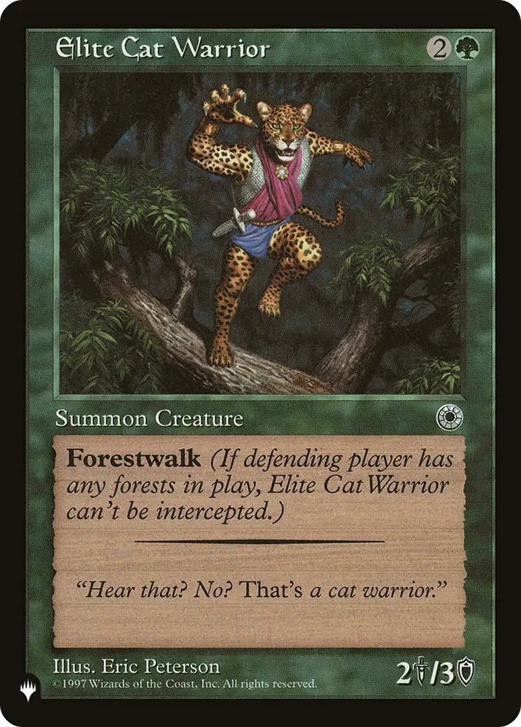 Elite Cat Warrior (Flavor Text) [The List] 1