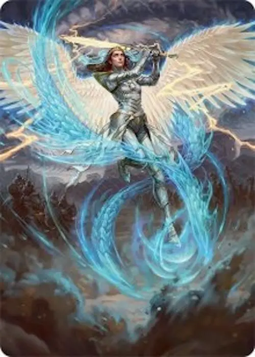 Elspeth, Storm Slayer Art Card (49/54) [Tarkir: Dragonstorm Art Series] 1