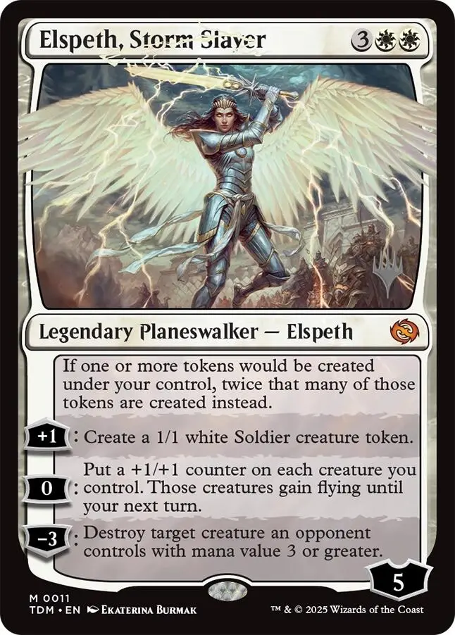 Elspeth, Storm Slayer (Promo Pack) [Tarkir: Dragonstorm Promos] 1
