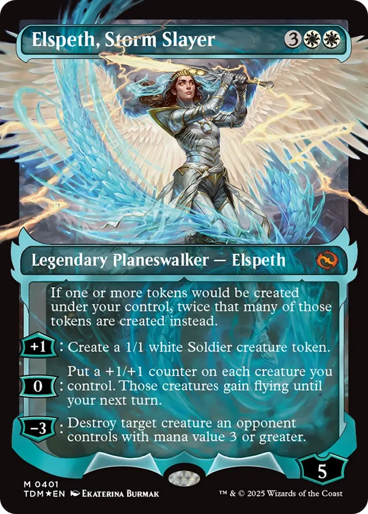 Elspeth, Storm Slayer (Showcase) [Tarkir: Dragonstorm] 1