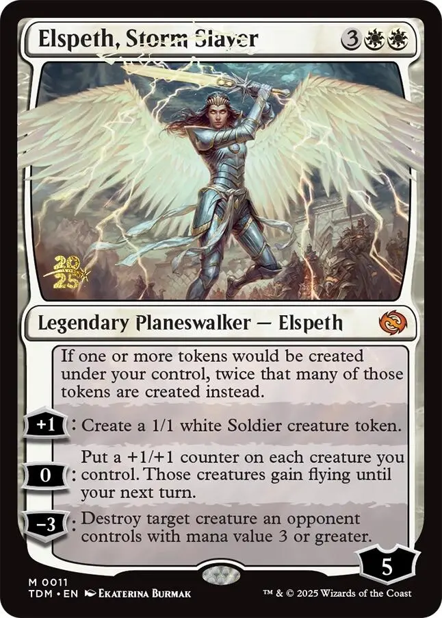 Elspeth, Storm Slayer [Tarkir: Dragonstorm Prerelease Promos] 1