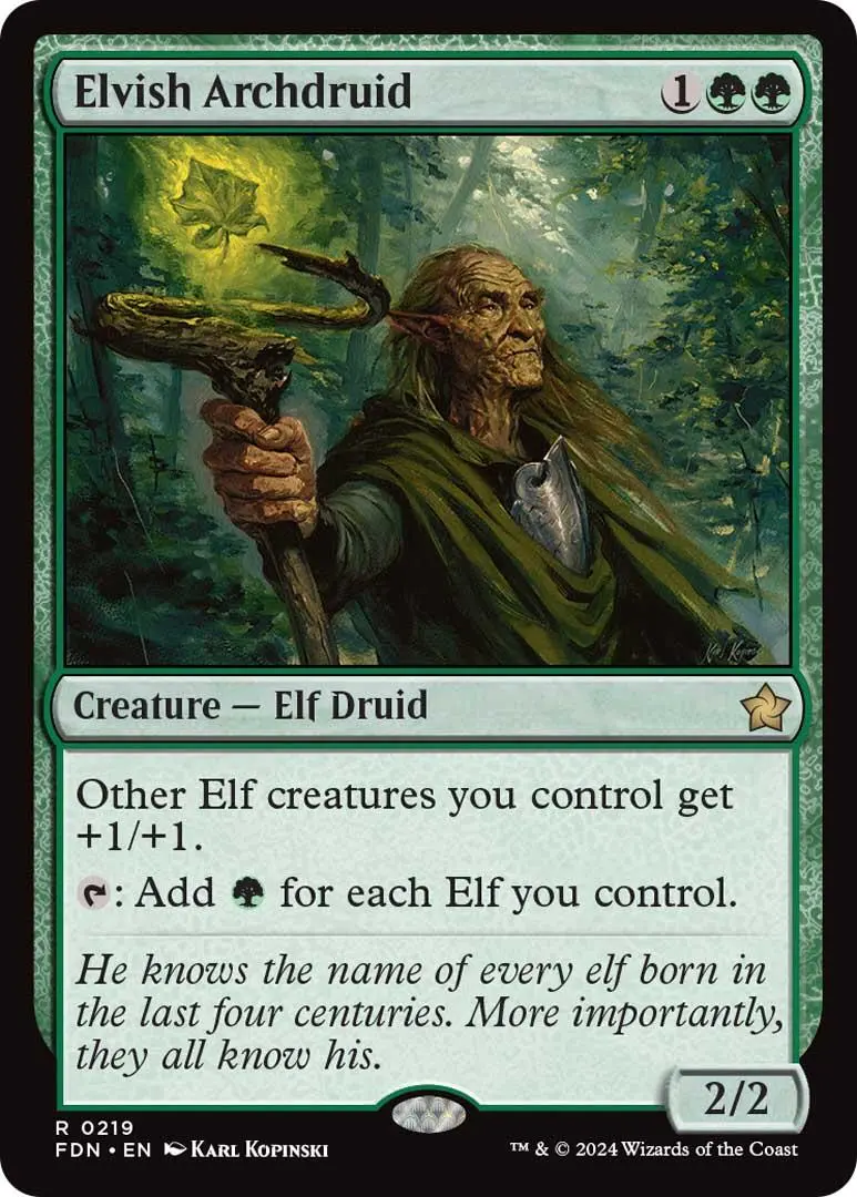 Elvish Archdruid [Foundations] 1