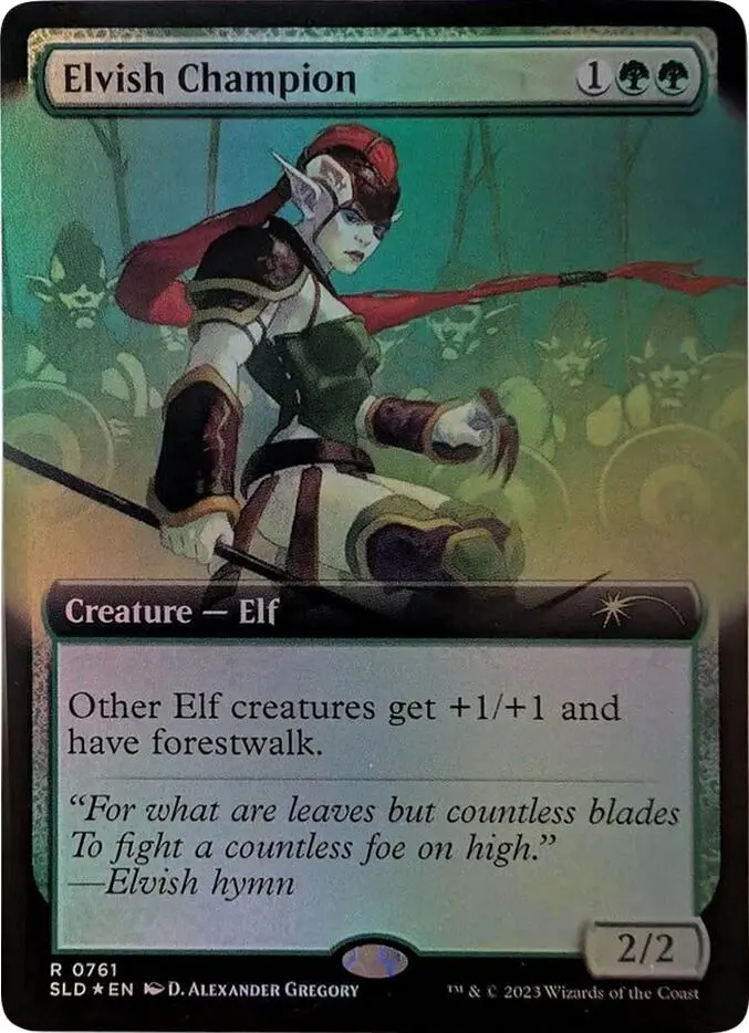 Elvish Champion (Extended Art) [Secret Lair Drop Series] 1