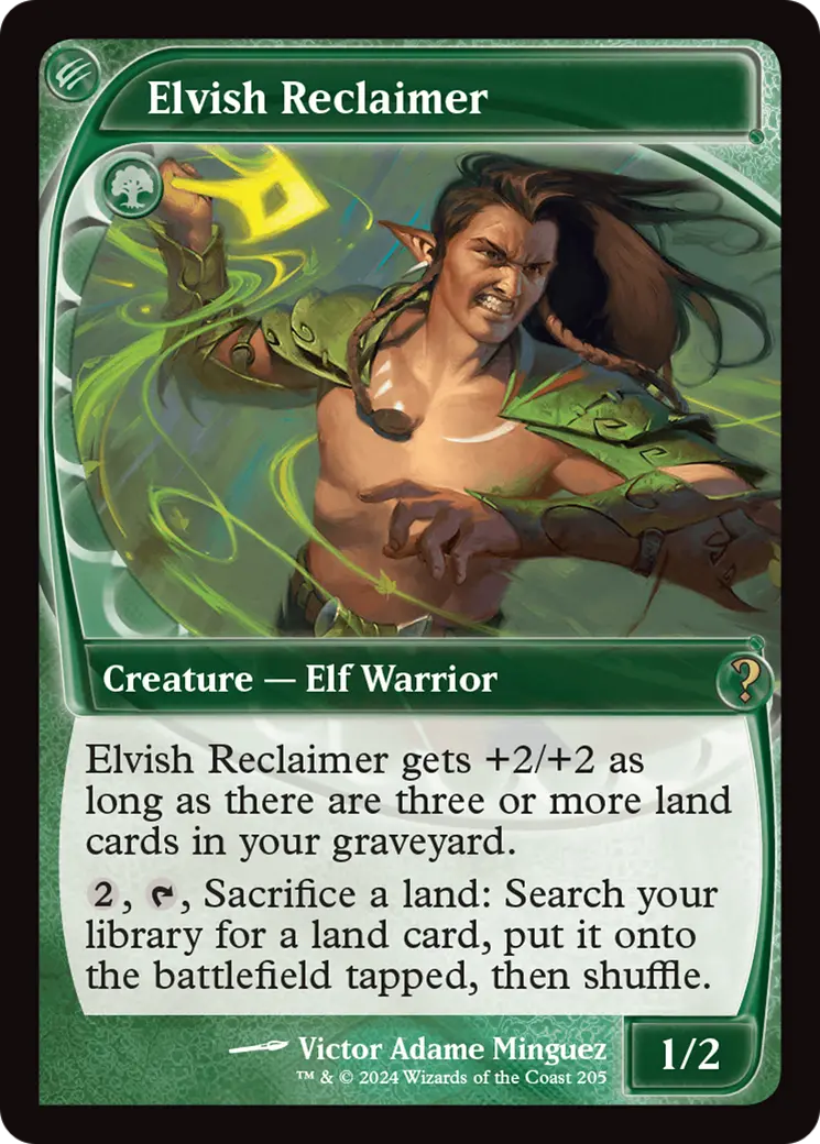 Elvish Reclaimer (Future Sight) [Mystery Booster 2] 1