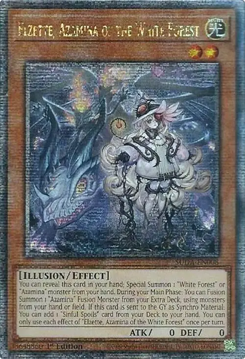 Elzette, Azamina Of The White Forest (Quarter Century Secret Rare) [Suda-En008] Quarter Century Secret Rare 1
