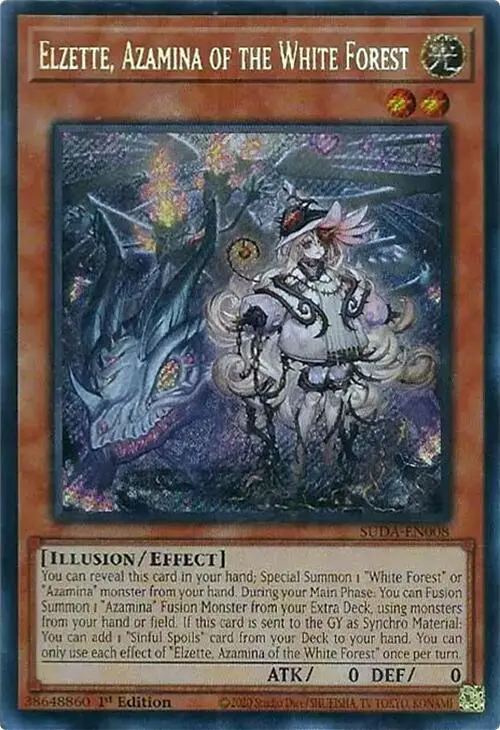 Elzette, Azamina Of The White Forest [Suda-En008] Secret Rare 1