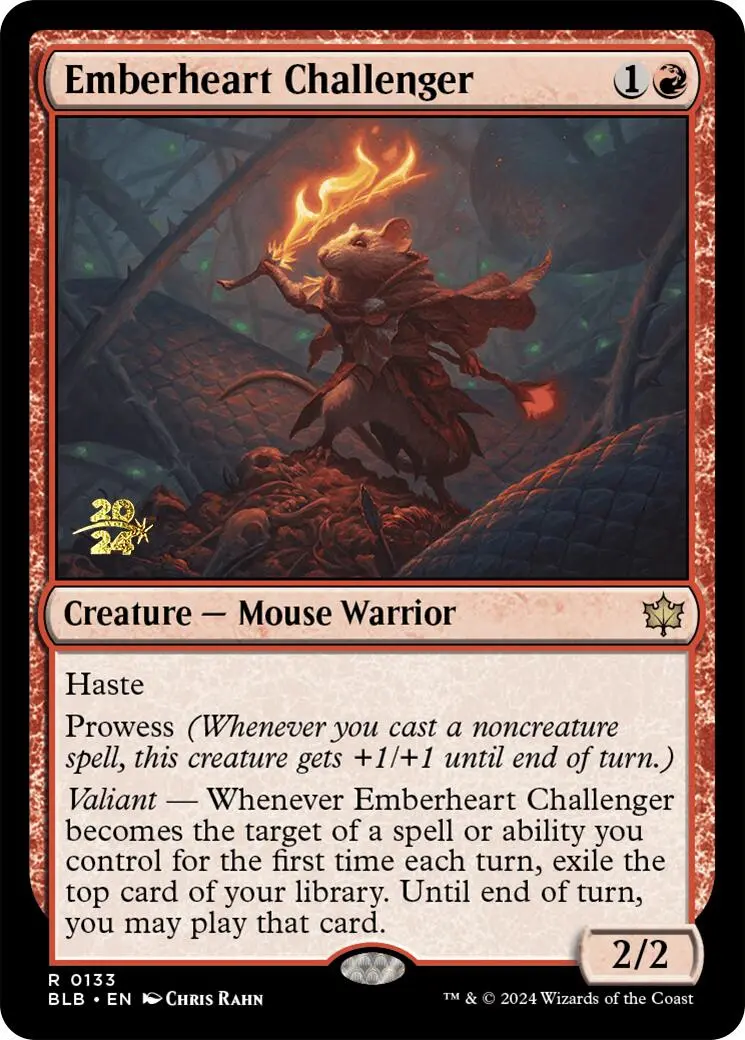 Emberheart Challenger [Bloomburrow Prerelease Promos] 1